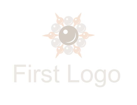 shiny pearl brooch logo