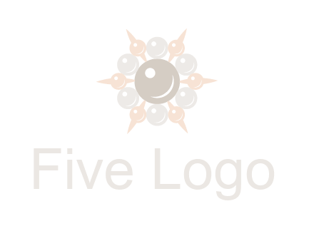 shiny pearl brooch logo