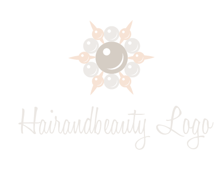shiny pearl brooch logo
