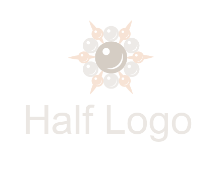 shiny pearl brooch logo