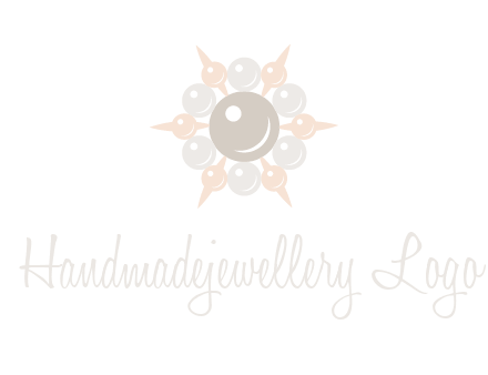 shiny pearl brooch logo