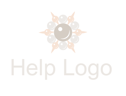 shiny pearl brooch logo