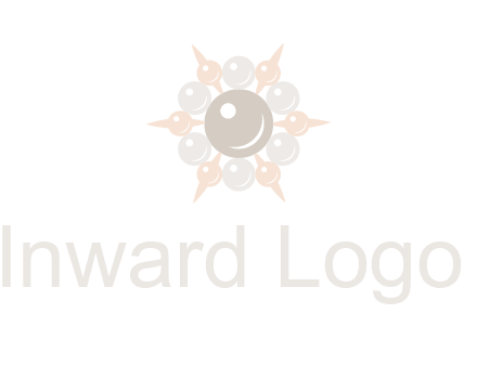 shiny pearl brooch logo