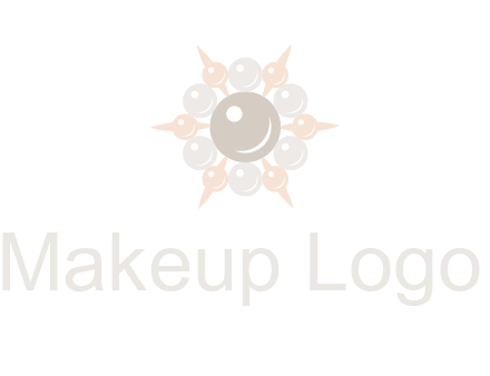 shiny pearl brooch logo