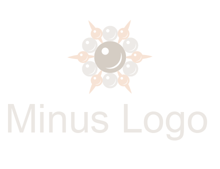 shiny pearl brooch logo