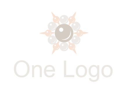 shiny pearl brooch logo