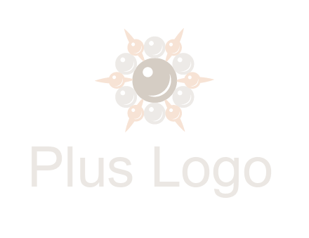 shiny pearl brooch logo