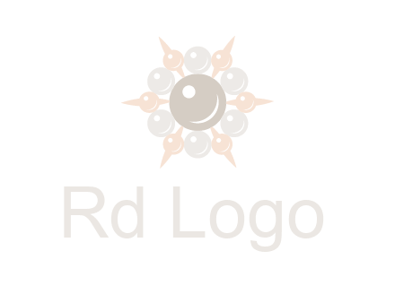 shiny pearl brooch logo