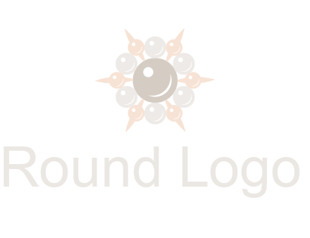 shiny pearl brooch logo