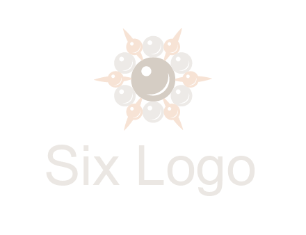 shiny pearl brooch logo