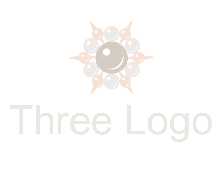 shiny pearl brooch logo