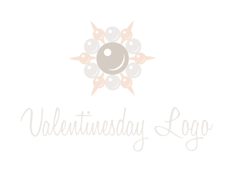 shiny pearl brooch logo