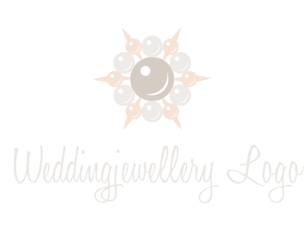 shiny pearl brooch logo