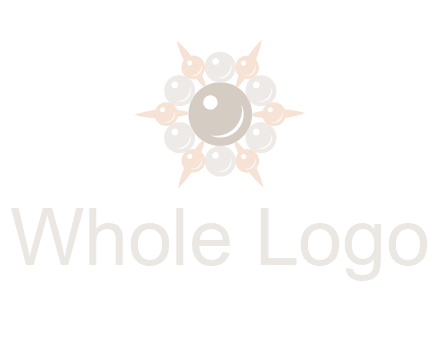 shiny pearl brooch logo