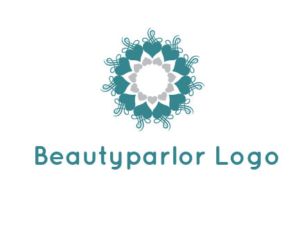flower with hearts logo