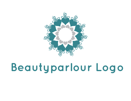 flower with hearts logo