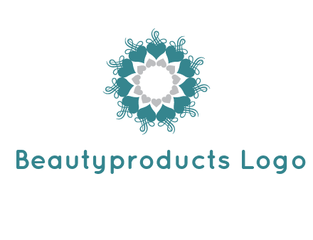 flower with hearts logo