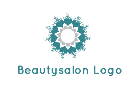 flower with hearts logo