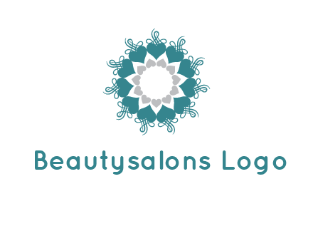 flower with hearts logo