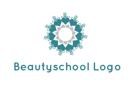 flower with hearts logo