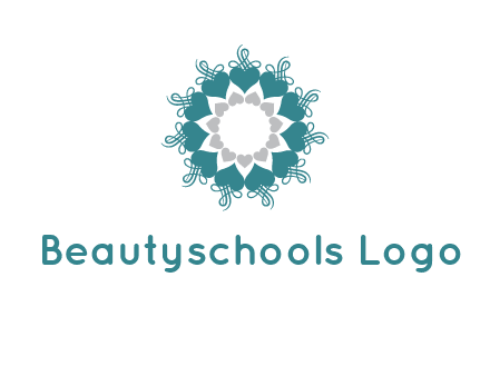 flower with hearts logo
