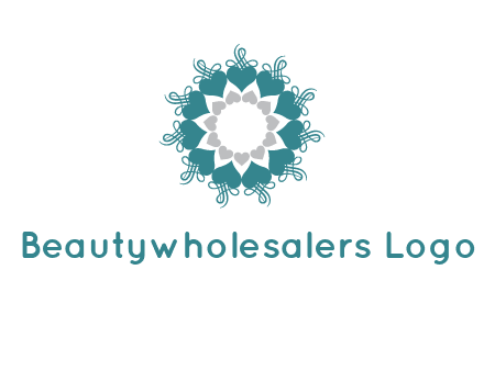 flower with hearts logo