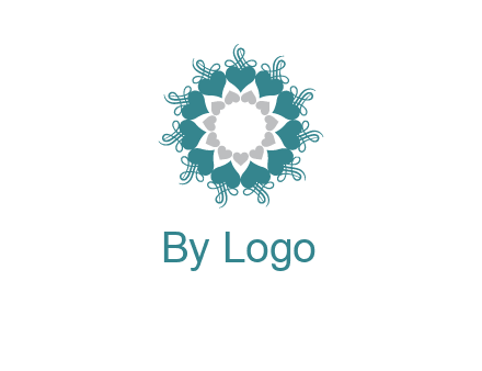 flower with hearts logo