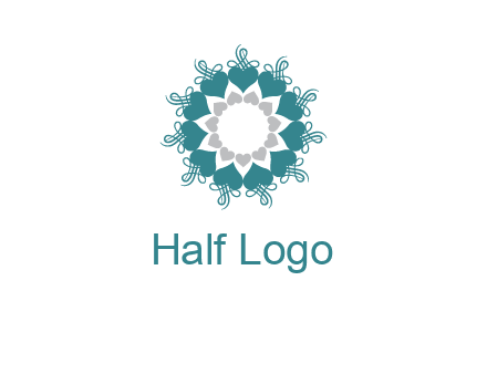 flower with hearts logo