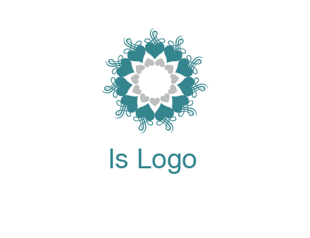 flower with hearts logo