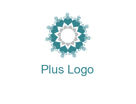 flower with hearts logo