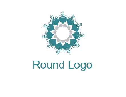 flower with hearts logo