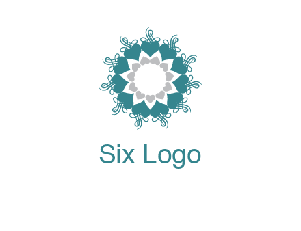 flower with hearts logo