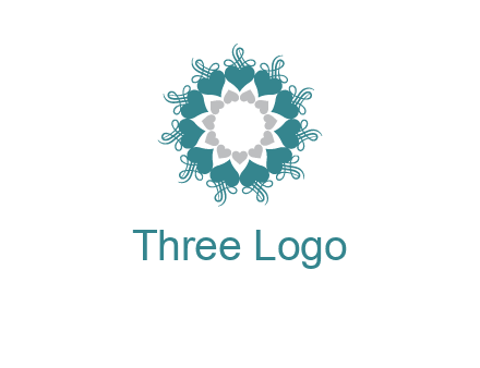 flower with hearts logo
