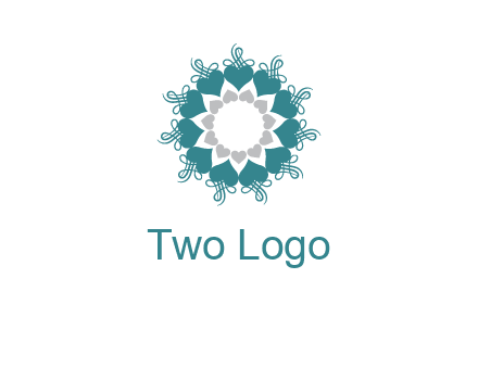 flower with hearts logo
