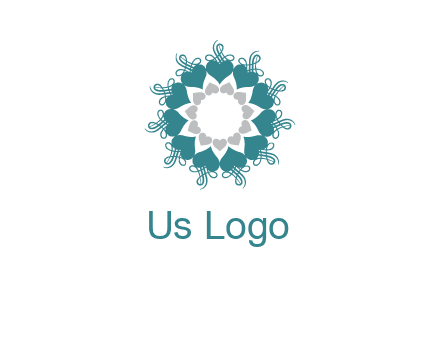 flower with hearts logo