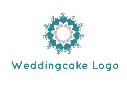 flower with hearts logo