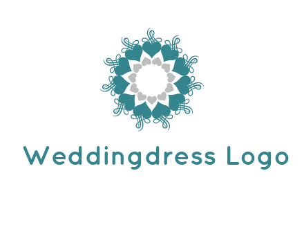 flower with hearts logo