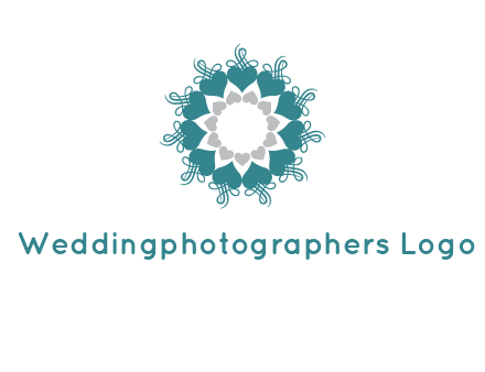 flower with hearts logo