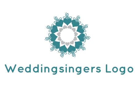 flower with hearts logo