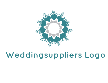 flower with hearts logo
