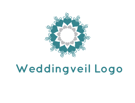 flower with hearts logo