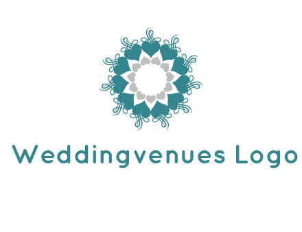 flower with hearts logo