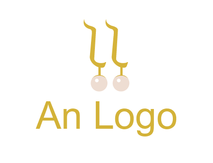 teardrop gold earrings with pearls logo