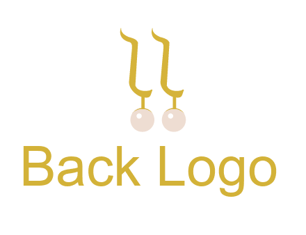 teardrop gold earrings with pearls logo