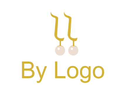 teardrop gold earrings with pearls logo