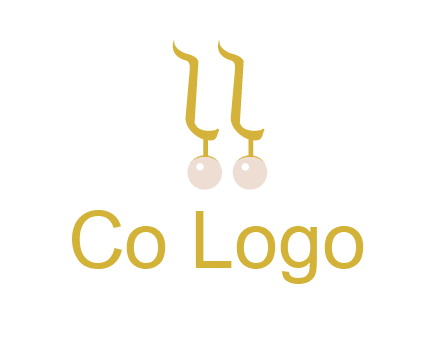 teardrop gold earrings with pearls logo