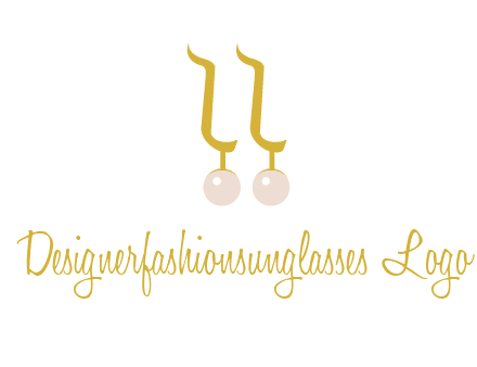 teardrop gold earrings with pearls logo