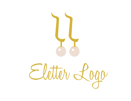 teardrop gold earrings with pearls logo