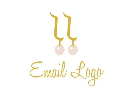 teardrop gold earrings with pearls logo