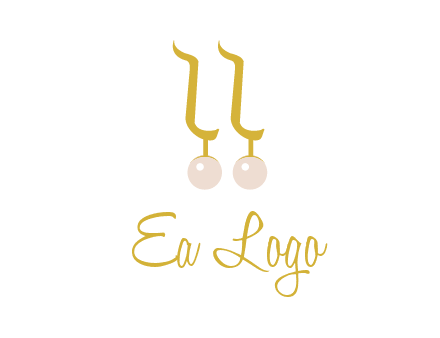 teardrop gold earrings with pearls logo